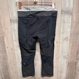 lululemon athletica Charcoal and Black Leggings